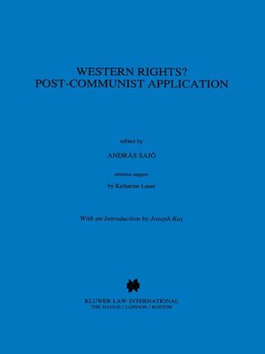cover image of Western Rights? Post-Communist Application